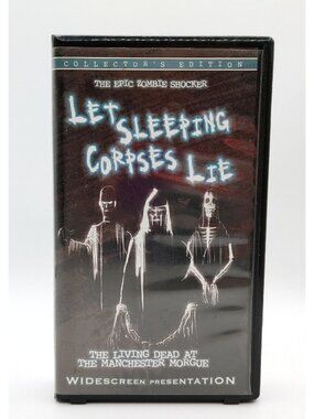 Let Sleeping Corpses Lie VHS OOP Horror Hard Clamshell Case Widescreen